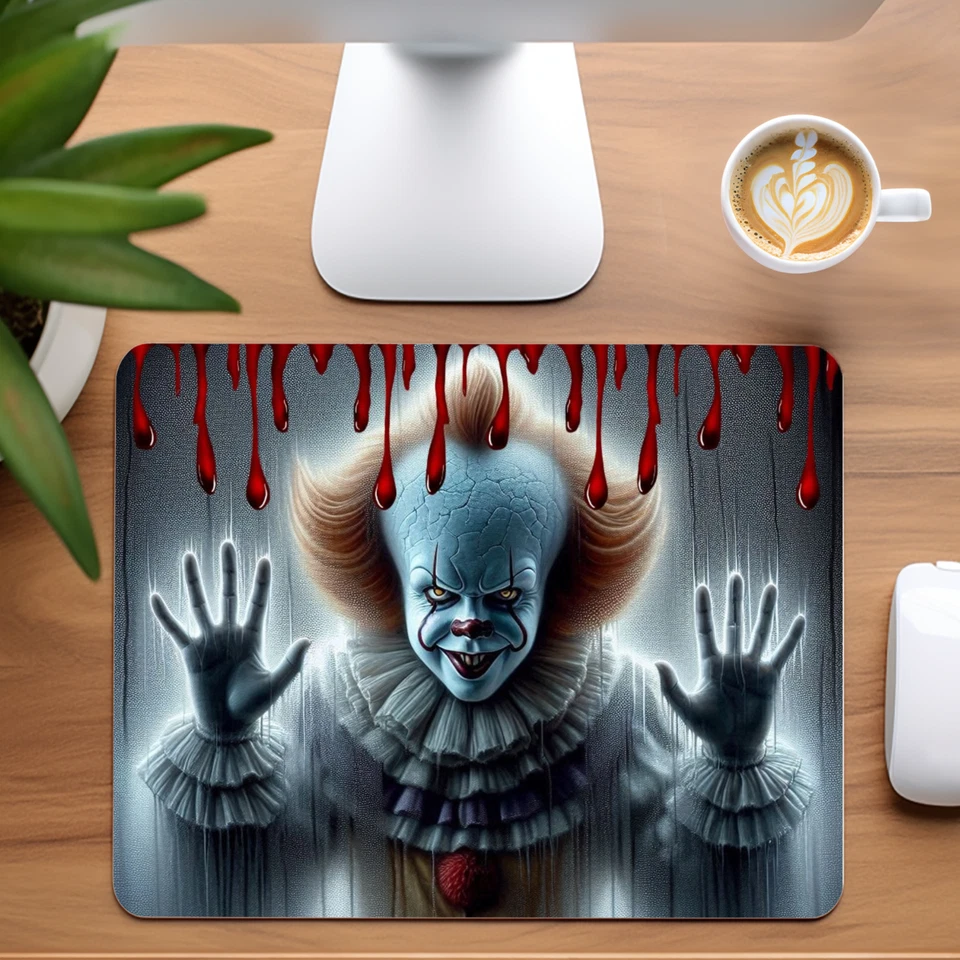 Pennywise IT Inspired Custom Non-Slip Neoprene Mouse Pad Home Office - Image 1 of 1