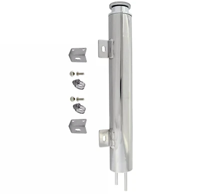 Tanque de transbordamento de expansão de líquido de arrefecimento de radiador de aço inoxidável polido 2" x 17" 25 oz - Imagem 1 de 4