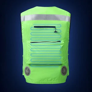 Cooling Vest 3 Gear Water Circulation And Fan Air Conditioned Clothes New - Picture 1 of 24
