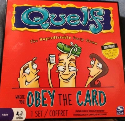 Quelf - The Unpredictable Party Game Where You Obey the Card! 3-8 Players EUC - Image 1 of 4