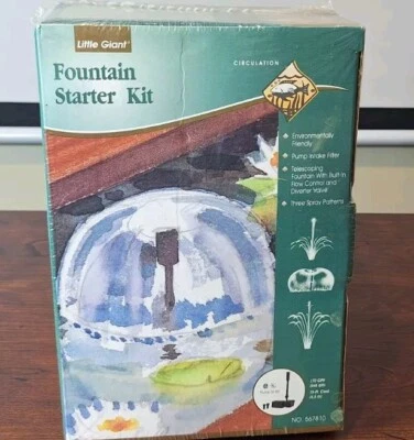 Little Giant Fountain Starter Kit Submersed 170 Gal/HR  Made in  USA — 第 1/4 张图片