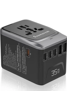 Universal World Travel Power Adapter USB Plug Charger Converter International AU - Picture 1 of 6