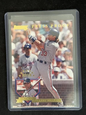 1995 Donruss #492 Larry Walker Press Proofs - Image 1 of 2
