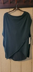 Athleta Purana Wickel Sweatshirt grün Oversize Kapuze Langarm Pullover Gr. XS - Bild 1 von 4