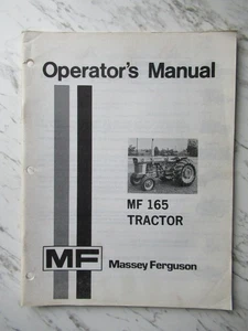 1981 Massey Ferguson MF165 MF 165 Tractor Owner Operators Manual Form 1447078 M4 - Picture 1 of 9