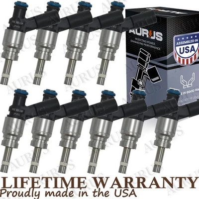 Inyectores de combustible x10 AURUS NUEVOS para Audi S6 S8 2007-2011 5,2 L V10 06E906036F Foto 1 de 4