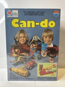 Can-do 1977 Crafts by Whiting Milton Bradley Vintage Aluminium Dose Charakter Kit - Bild 1 von 1