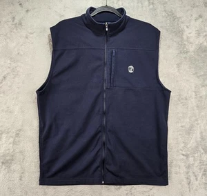 Chaleco de golf FJ Footjoy Dryjoy para hombre grande azul sin mangas cremallera completa chaqueta bolsillos - Imagen 1 de 23