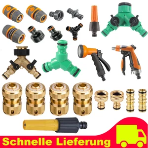 Gartenschlauch Kunststoff Stecksystem Messing Schlauchkupplung für Gardena Klick - Bild 1 von 55