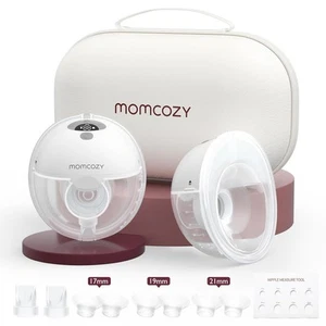 Momcozy M5 Double Breast Pump Hands-Free Wearable Electric Portable Battery-A-L - Picture 1 of 8
