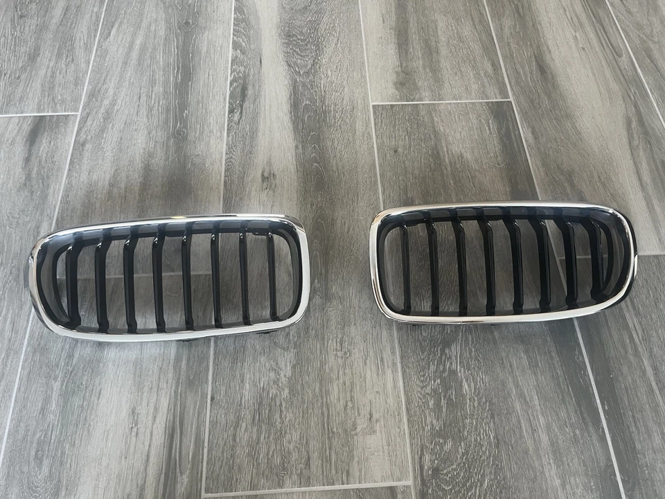 Juego de rejilla de riñón OEM BMW F30 F31 F35 3 Series 2012 2015 cromo negro 328i 335i Foto 1 de 1