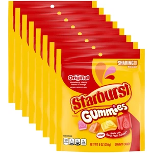 STARBURST Gummies Original Gummy Candy, Sharing Size, 9 Oz Bag (Pack of 8) - Picture 1 of 8