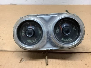 Vintage MOPAR Plymouth Belvedere Fury 1955 1956  GAUGES GASOLINE & TEMP used x - Picture 1 of 3