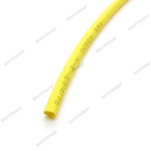 1 Meter 40" Yellow 5mm Heat Shrinkable Shrink Tube 2:1 Ratio VW-1 600V 125 ℃ - Picture 1 of 1