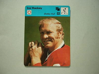 1977 1977/79 SPORTSCASTER NHL HOCKEY PHOTO BOBBY HULL CHICAGO BLACK HAWKS NICE - Image 1 of 2