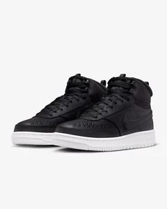 Nike Court Vision Mid Mens Winterized Shoes DR7882-002 Black White 11 NIB - Picture 1 of 8