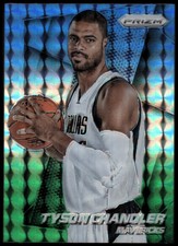 2014-15 Panini Prizm Prizms Blue and Green Mosaic Card #114 Tyson Chandler