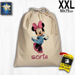 Sacca Asilo Nido scuola Personalizzato Nome Bimbo Bimba 100 % cotone 50x75 cm - Imagen 1 de 1