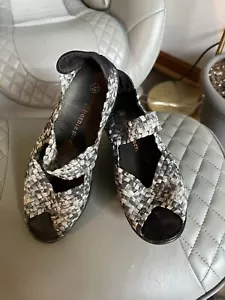 Zapatos de cuña Bernie Mev para mujer gris lulia/blanco talla 38 - Imagen 1 de 5