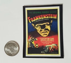 1 Miniatur Puppenhaus Halloween Frankenstein Action Barbie 1/12 Scale Poster - Bild 1 von 1
