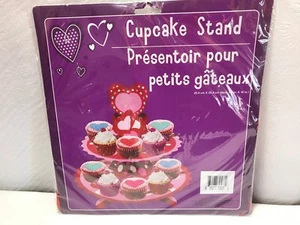 NIP NEW Valentine Heart Love Polka Dots Cupcake Stand Cardboard - Bild 1 von 3