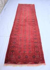 3x9 Vintage Afghan Handmade Wool runner, Kitchen Stairs Rug 3x9 Hallway Runners - Picture 1 of 19