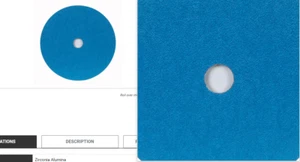 60% Off 65 Each Norton/Merit FX672 5"x7/8" 36 Grit Zirconia Fiber Disc 57291 - Picture 1 of 1