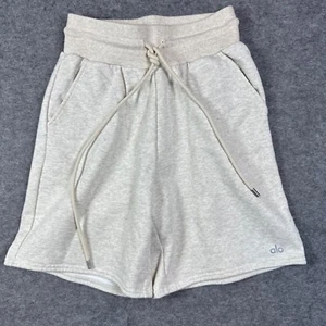 ALO Shorts Gray High Waist Easy Sweat Athleisure Heathered Yoga - Picture 1 of 18
