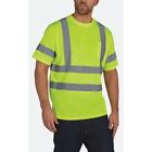 ZORO SELECT UHV302L M Short Sleeve T-Shirt,Lime,100 per. PET,M