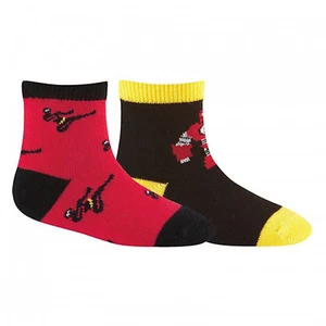 Sock It To Me Kids Socks - Twin Pack - Ninja & Robot - Age: 2-4 - Picture 1 of 1