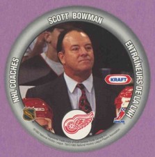 1993 93-94 KRAFT DISCS NHL COACHES DETROIT RED WINGS SCOTTY BOWMAN NNO