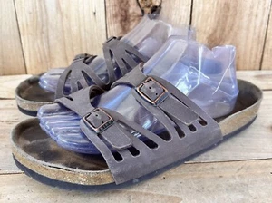 Birkenstock Granada Sandals Slides Women’s Size 11 EU 42 Brown Leather - Picture 1 of 7