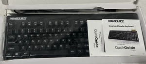 Transource Wired Smartcard Reader Keyboard Model AKB-630SB-TS-Open Box - Picture 1 of 4
