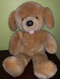 FUN FARM 1986 PELUCHE MARRÓN DORADO CACHORRO PERRO DAKIN 11" 17" - Imagen 1 de 5