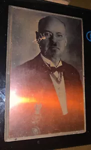KUPFERPLATTENÄTZDRUCKBLOCK - Rev. Alan Presley Wilson religiöser Autor. - Bild 1 von 4