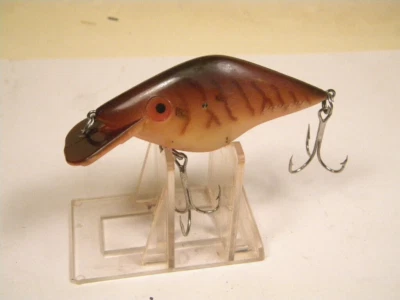 Señuelo vintage Manns RazorBack cuadrado Bill Brown Crawfish 3" sonajero crankbait Foto 1 de 3