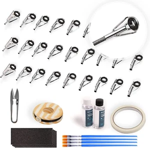 Fishing Rod Tip Repair Kit with Glue,Complete Supplies for Fishing Pole Tip Repl - Picture 1 of 12