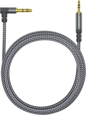 3.5Mm to 2.5Mm Aux Audio Cable (6.6FT), 90 Degree Right Cord Compatible with Bos - Image 1 of 4