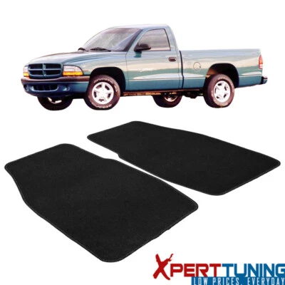 Alfombrillas alfombrillas 2 piezas nailon negras para Dodge Dakota 97-04 Foto 1 de 4