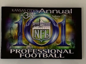 NFL HEAD COACH LEGEND DICK VERMEIL SIGNED AUTOGRAPHED AWARDS PROGRAM HOF - Picture 1 of 2