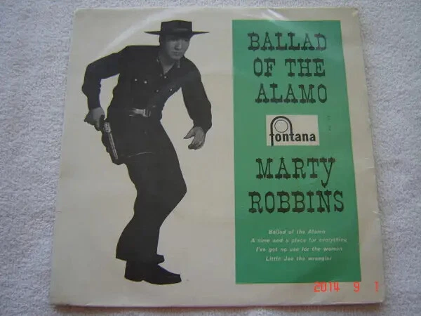Marty Robbins Ballad Of The Alamo EP; SAMPLE Vinyl Single 7inch NEAR MINT - Bild 1 von 1