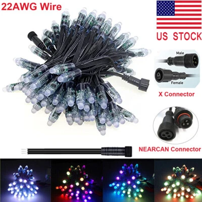 DC12V WS2811 RGB LED Pixels String Lights Individually Addressable 12mm 1000PCS - Image 1 of 4