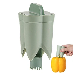 Cucumber Jalapeno Pepper Corer Core & Chili Remover Plastic Kitchen Tool - Picture 1 of 12