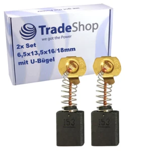 2 cepillos de carbón 6,5 x 13,5 mm para Scheppach, Ferm, Meistercraft, Ryobi, Einhell - Imagen 1 de 1
