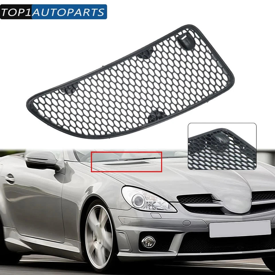 Passenger Side Front Hood Grille Black for R171 SLK280 SLK300 SLK350 SLK55 AMG - Изображение 1 из 4
