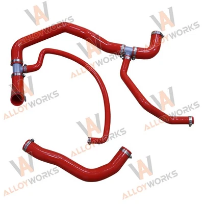 Silicone Upper & Lower Coolant Hoses Kit For GM 6.6L Duramax LB7 LLY 2001-2005 - Image 1 of 4