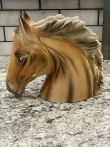 Vintage Pferdekopf Übertopf/Halter, Inarco Keramik #E-6560 - Bild 1 von 6