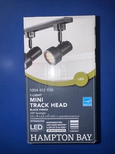 Hampton Bay 805099 1-Light Black Integrated LED Mini-Step Linear Track Lighting - Picture 1 of 5
