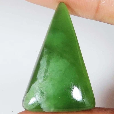 26.15 Cts 100% Natural Green Serpentine Fancy Cabochon Gemstone 18x28x7 mm SD61 - Image 1 of 4