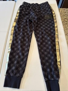 PANTALÓN POLAR CAMPEÓN CLASE MUNDIAL CLÁSICO NEGRO DORADO PARA HOMBRE TALLA GRANDE L 30” ENTREPIERNA - Imagen 1 de 5